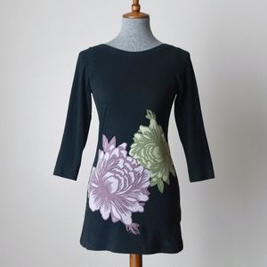 Vintage Split Low Back Tunic